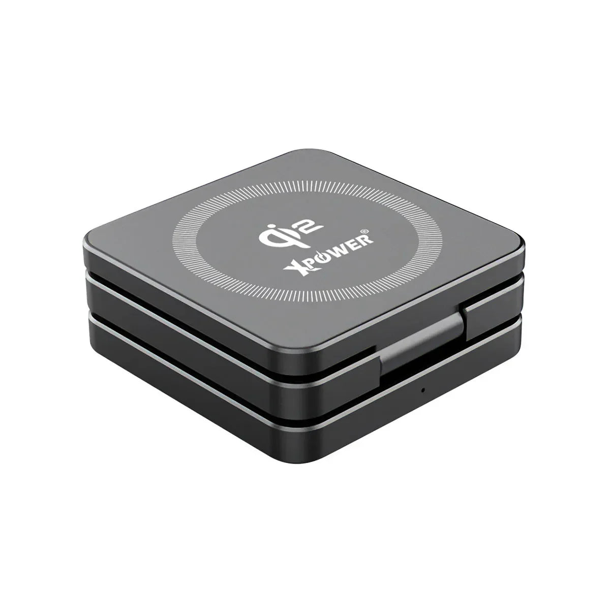 Xpower 23W 3in1 Foldable Magsafe Wireless Charging Stand - Grey - Tashqila Xpower 23W 3in1 Foldable Magsafe Wireless Charging Stand - Grey - Tashqila